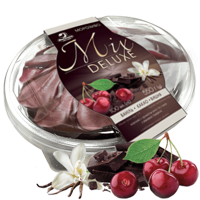 Морозиво «Mix Deluxe» ваніль-какао-вишня