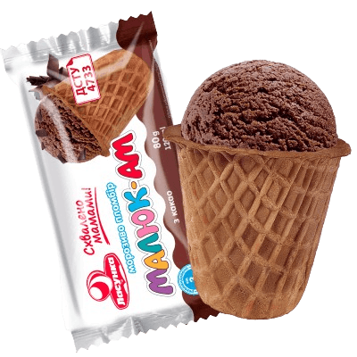 Пломбір «Малюк-Ам» з какао