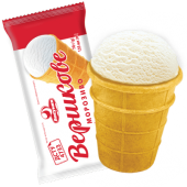 Морозиво «Вершкове» у вафельному стакані