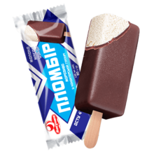 Морозиво «Пломбір» ескімо у глазурі