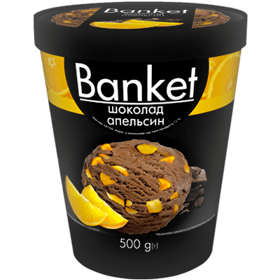 Морозиво «BANKET» шоколад-апельсин
