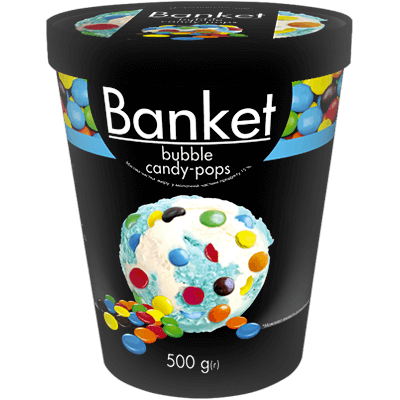 Морозиво «BANKET» Bubble Candy-Pops