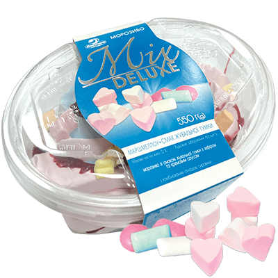 Морозиво «Mix Deluxe» маршмеллоу-смак жувальної гумки