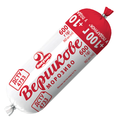 Морозиво «Вершкове» вагове, 600 г