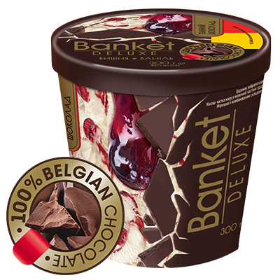 Морозиво «Banket DELUXE» </br>вишня-ваніль