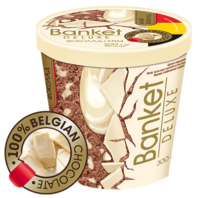Морозиво «Banket DELUXE» </br>шоколад-крем