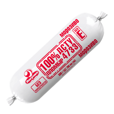 «100% пломбір ДСТУ 4733» вагове, 500 г