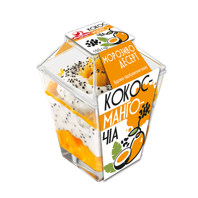 Морозиво-десерт «Кокос-Манго-Чіа»