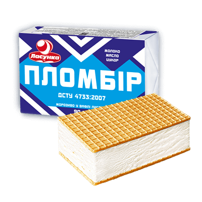 Морозиво «Пломбір» брикет